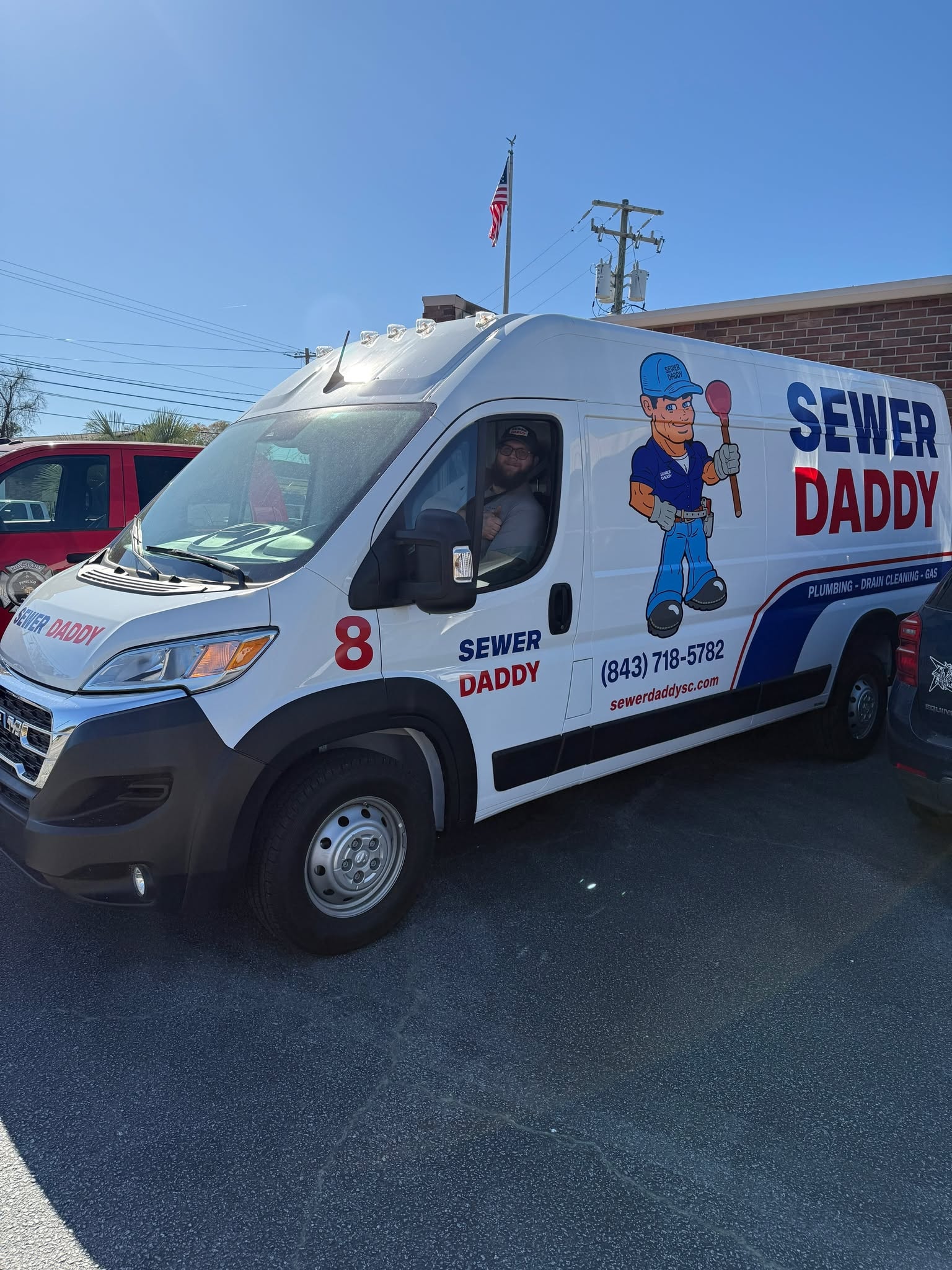 Sewer Daddy professional plumber on the job